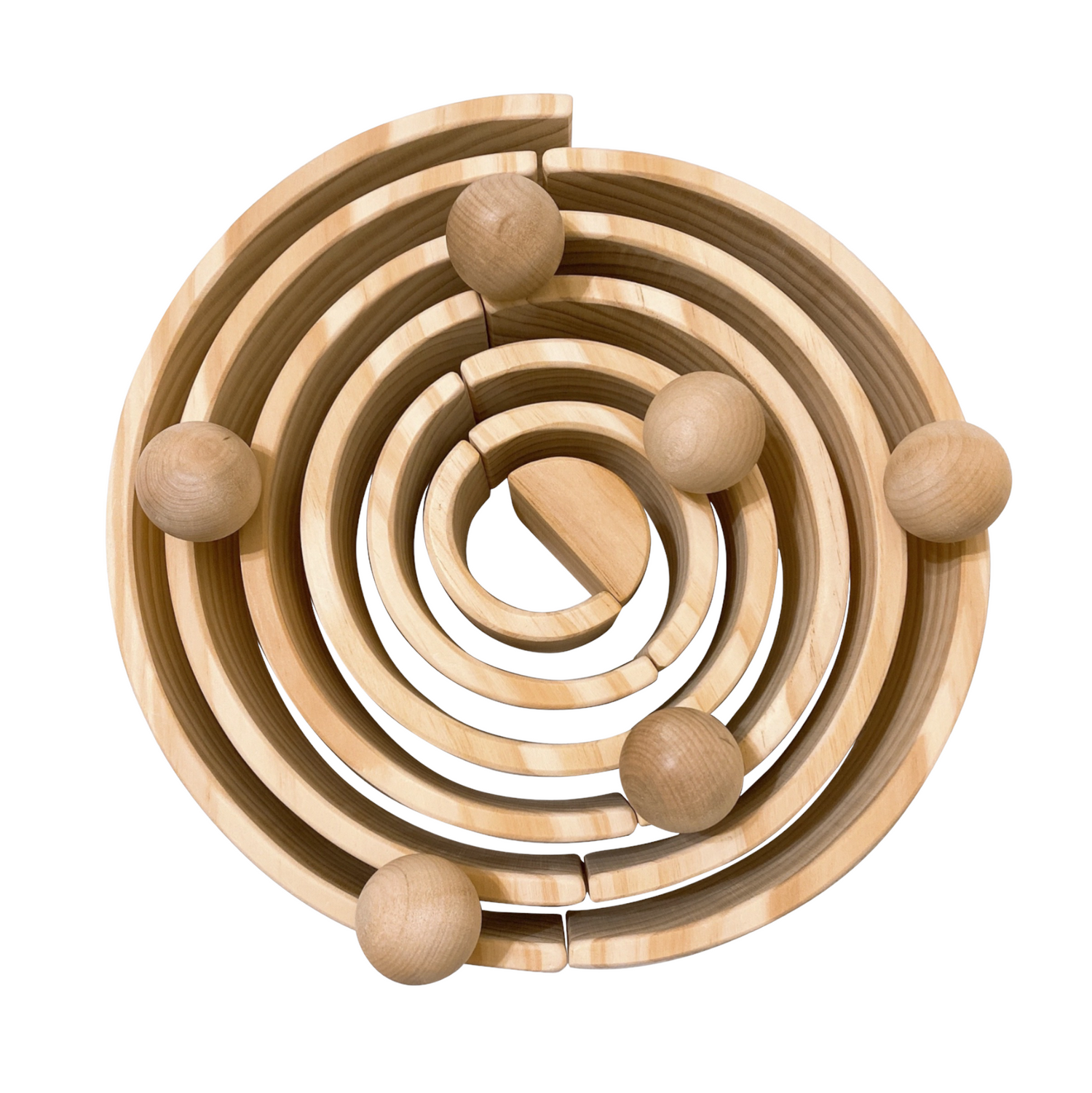6-Piece Natural Wooden Balls – 1.8
