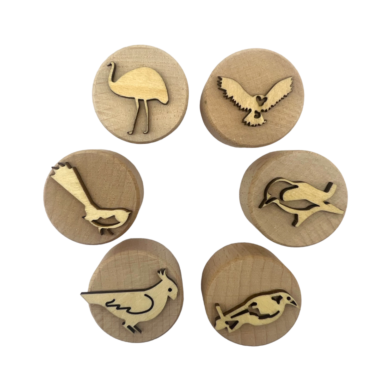 Wooden Playdough Stampers Set