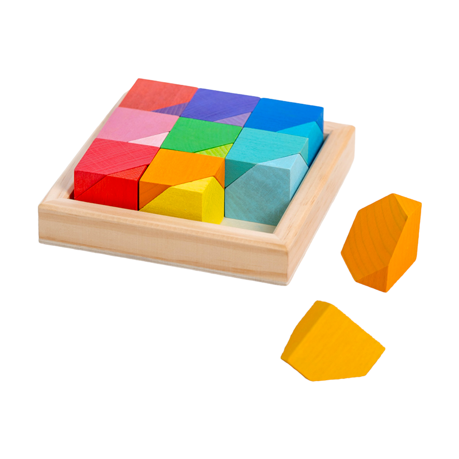 18-Piece Wooden Cornerstone Building Block Set