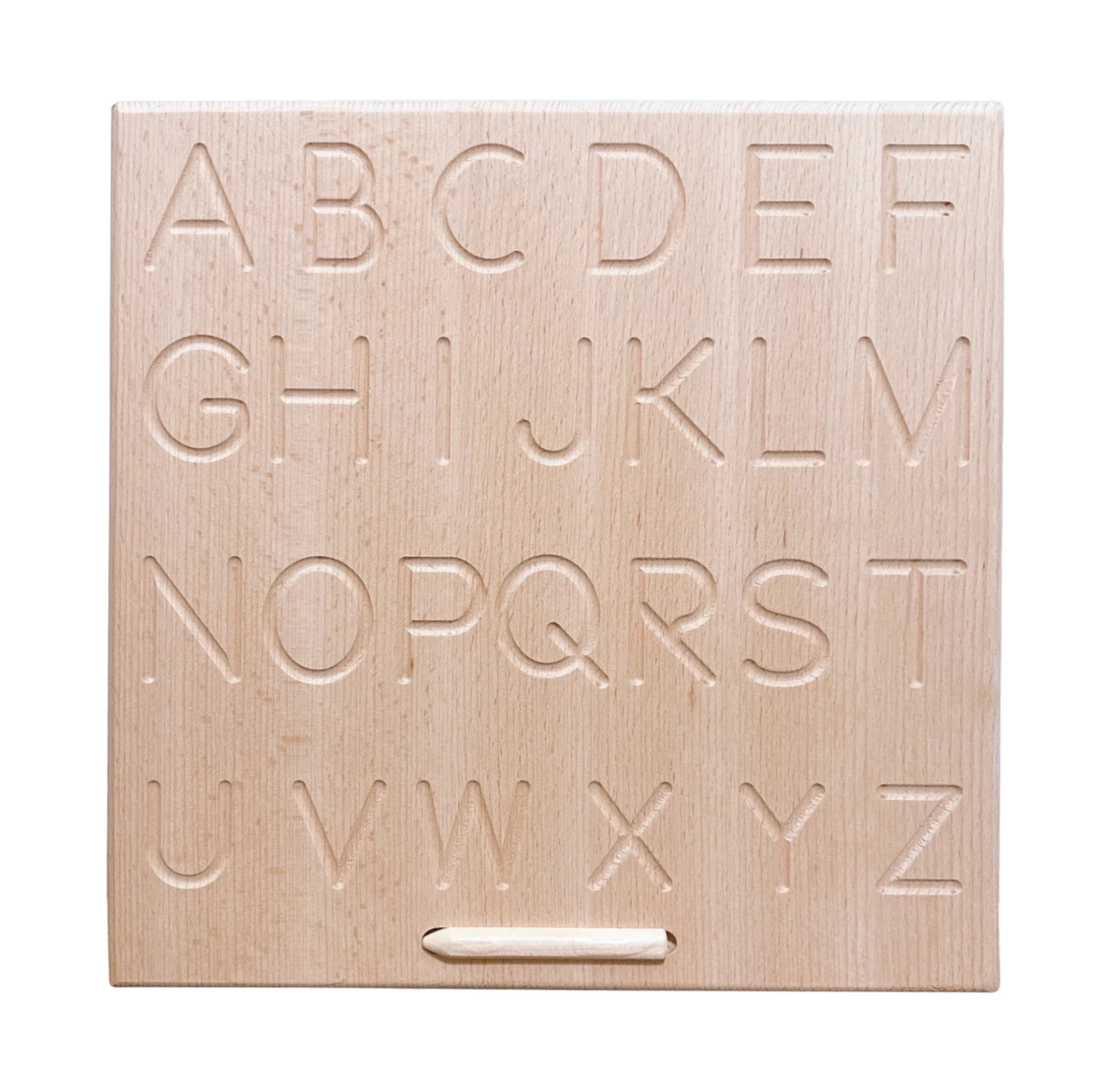 Reversible Alphabet Wooden Tracing Board – ABC Upper & Lowercase Learning Aid