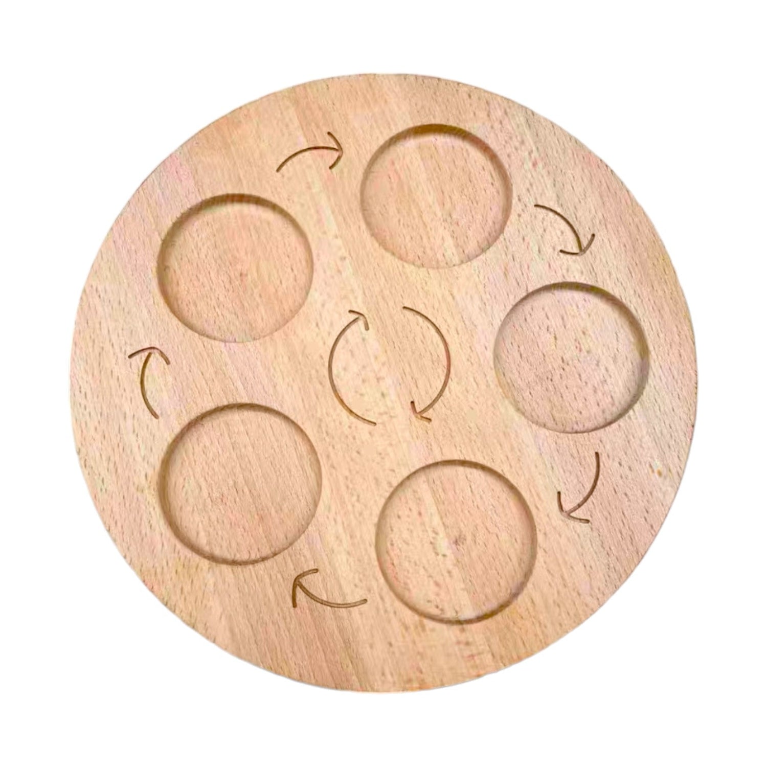Double-Sided Wooden Life Cycle Board