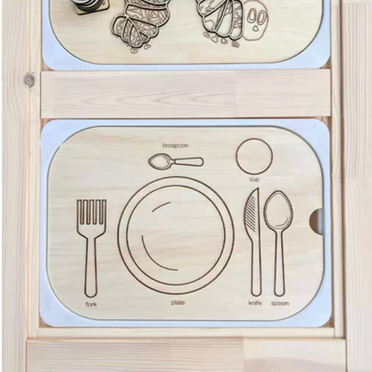 FLISAT Sensory Bin Insert Activity Board