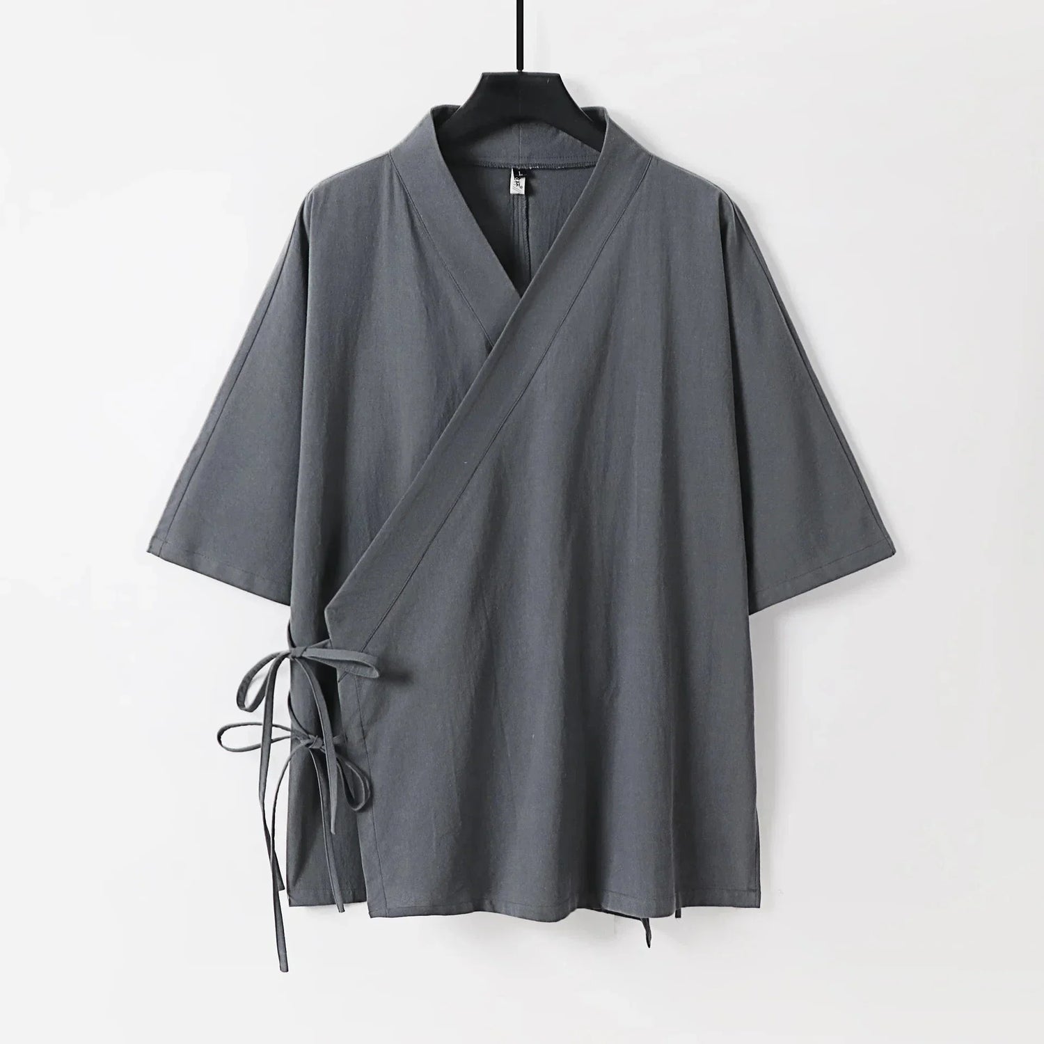 Japanese-themed Minimal Plain Men’s Kimono Jacket