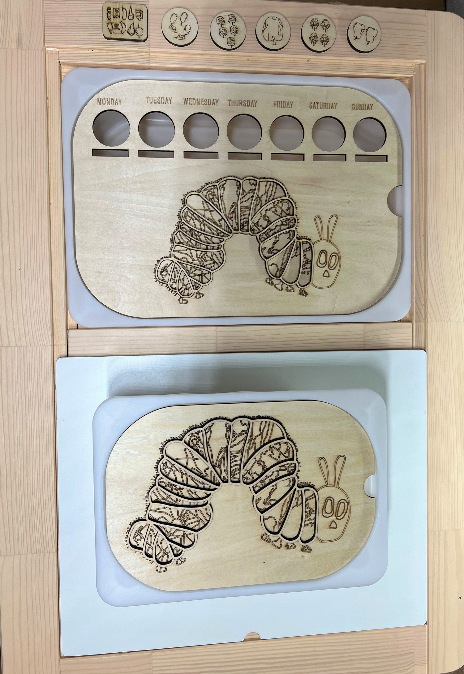 FLISAT Sensory Bin Insert Activity Board