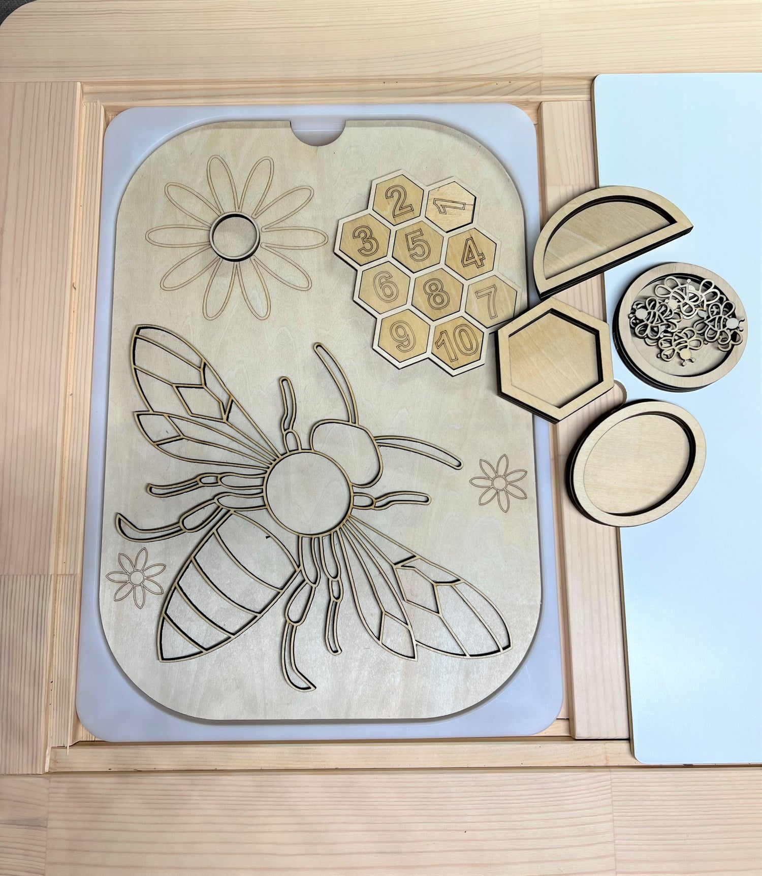 FLISAT Sensory Bin Insert Activity Board