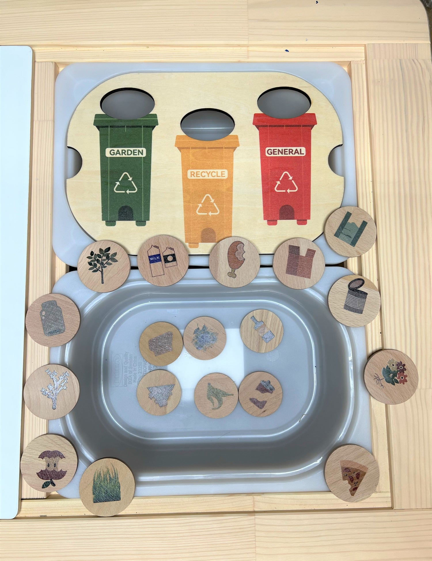 FLISAT Sensory Bin Insert Activity Board