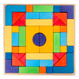 46 Pcs STAINED Large Basic II Building Block Set with Storage Tray