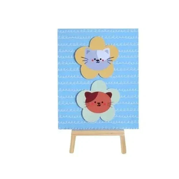 Kitten Tabletop Comic – 20x15 cm Decorative Picture with Easel - Waydiy