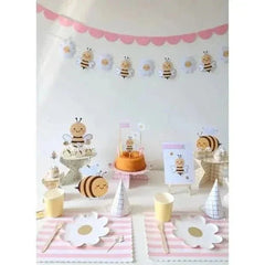 Bee Table Totems – Set of 3 Decorative Stands (18 cm) - Waydiy