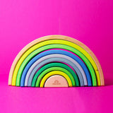 Grimm's Rainbow Neon Green 10 Piece