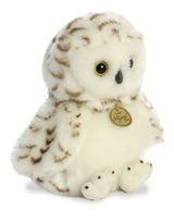 Miyoni Tots Snowy Owlet Plush Toy Stuffed Animal, 10 in