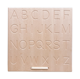 Reversible Alphabet Wooden Tracing Board – ABC Upper & Lowercase Learning Aid