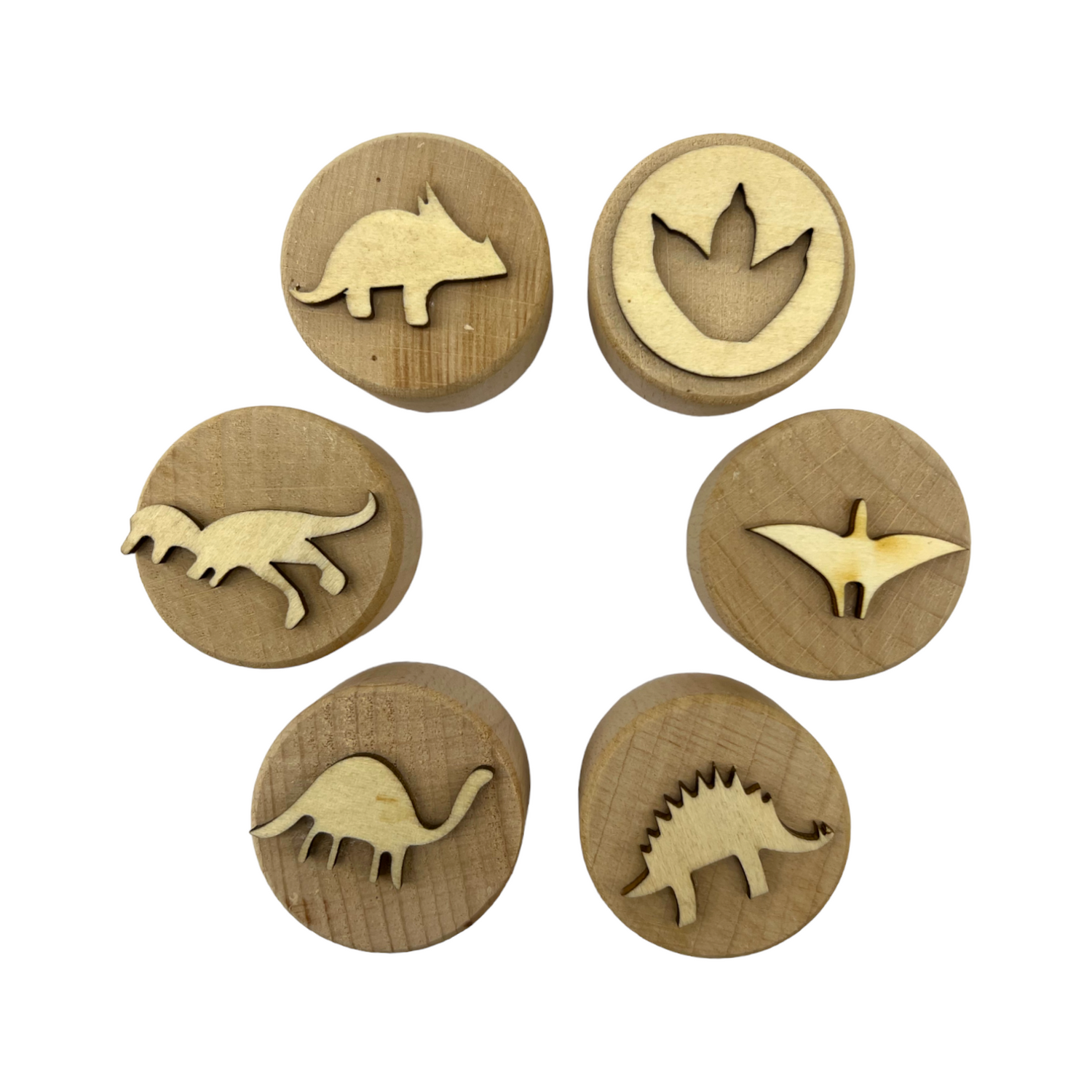Wooden Playdough Stampers Set