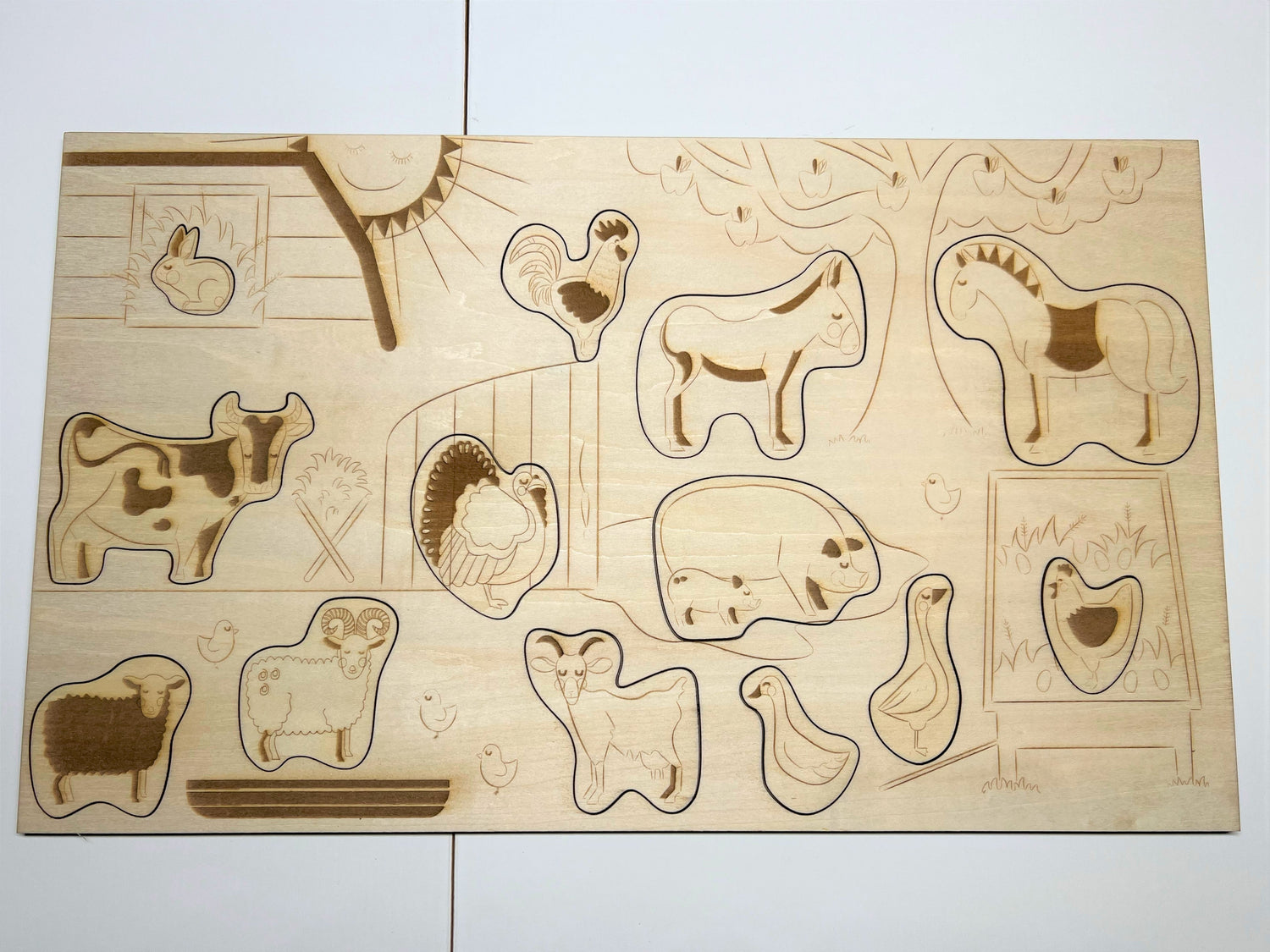 Educational Multi-Layered Wooden Puzzle