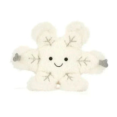 Plush Snowflake Toy – Soft Winter Cuddly Friend, 6 in - Waydiy