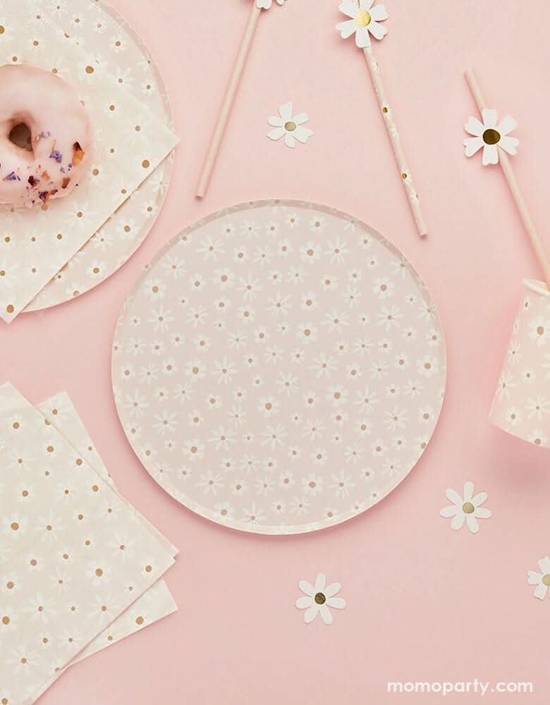 Pastel Floral Scalloped Plates – 9