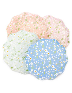 Ditsy Floral Paper Side Plates – 8.5" Party Set of 12 (4 Colors) - Waydiy