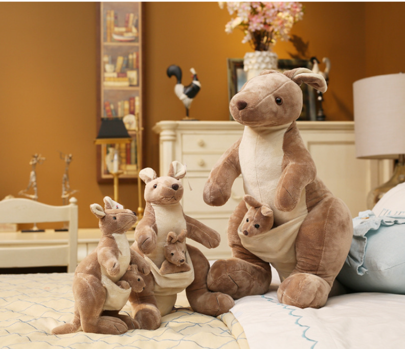 Kangaroo Plush Toy with Joey