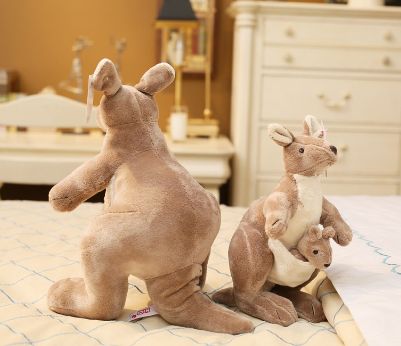 Kangaroo Plush Toy with Joey