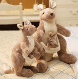 Kangaroo Plush Toy with Joey