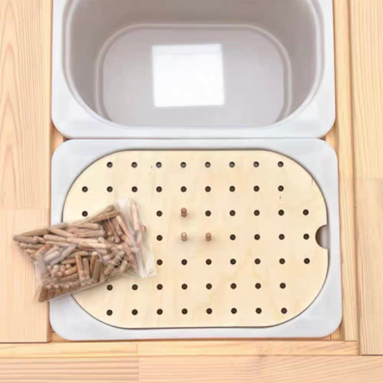 FLISAT Sensory Bin Insert Activity Board