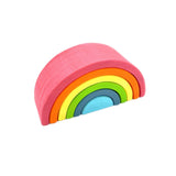 6 Pcs Small Rainbow Stacking Blocks – Pastel / Macaron Colors