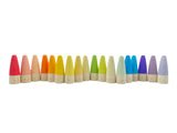 18-Piece Stained Wooden Stick Gnomes