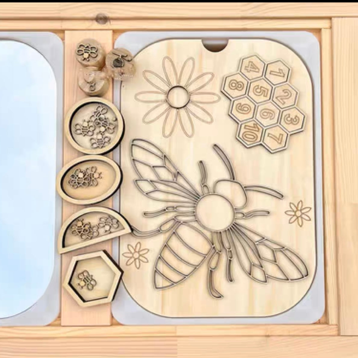 FLISAT Sensory Bin Insert Activity Board