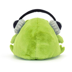 Plush Frog Toy with Headphones – 21cm - Waydiy