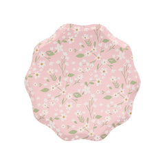 Ditsy Floral Paper Side Plates – 8.5" Party Set of 12 (4 Colors) - Waydiy