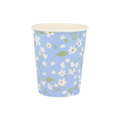 Ditsy Floral Paper Cups – 9 oz Party Set of 12 (4 Colors) - Waydiy