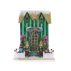Holiday Village House – Nutcracker Christmas Decoration, 10.5 in - Waydiy