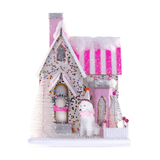 Poodle Palace Christmas Decoration, 12.5 in - Waydiy